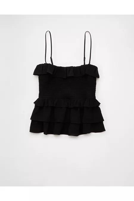 AE Square Neck Smocked Ruffle Cami Women's Product Image