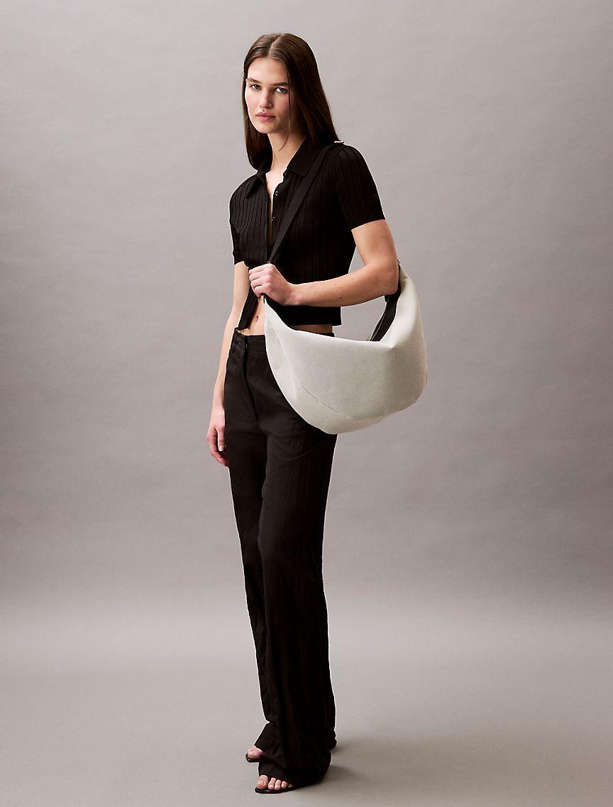 Canvas Crescent Sling Bag Product Image