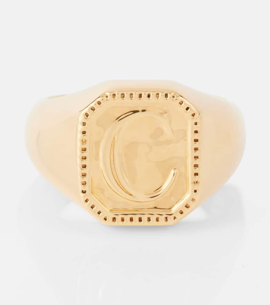 CHLOÉ Charms Embellished Ring In Gold Product Image