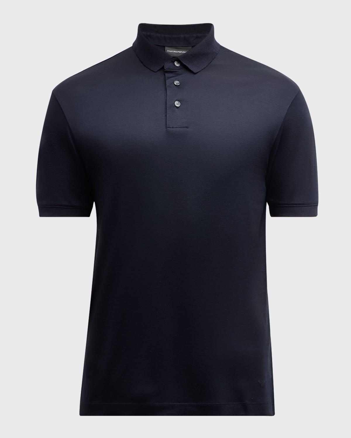 Mens Solid Polo Shirt Product Image