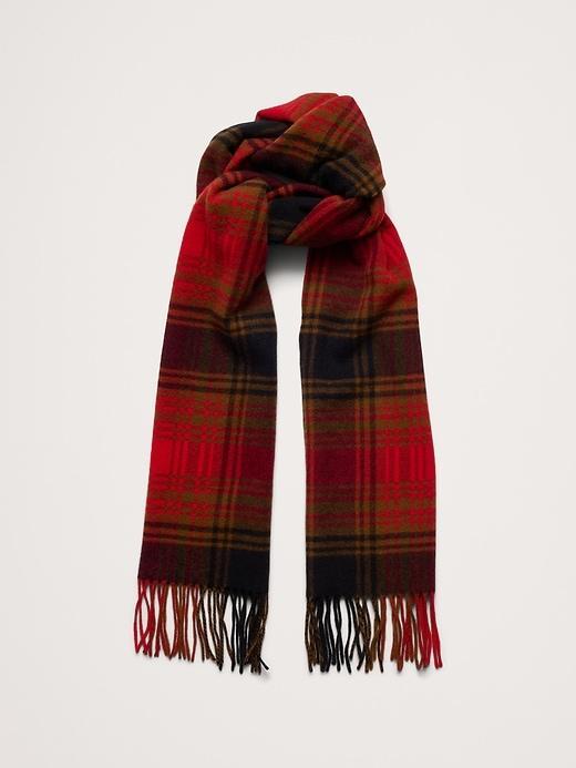 Wool Plaid Scarf Product Image