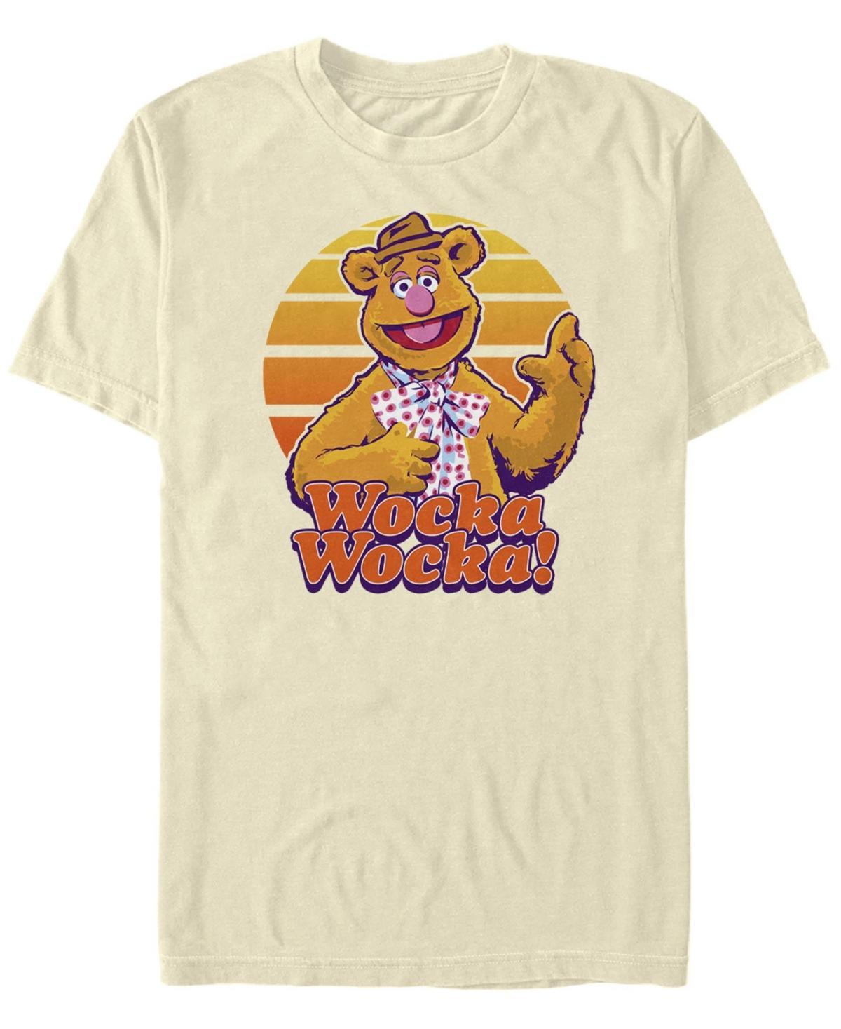 Disney's The Muppets Fozzie Bear Wocka Wocka Portrait Men's Tee, Size: Small, Natural Product Image