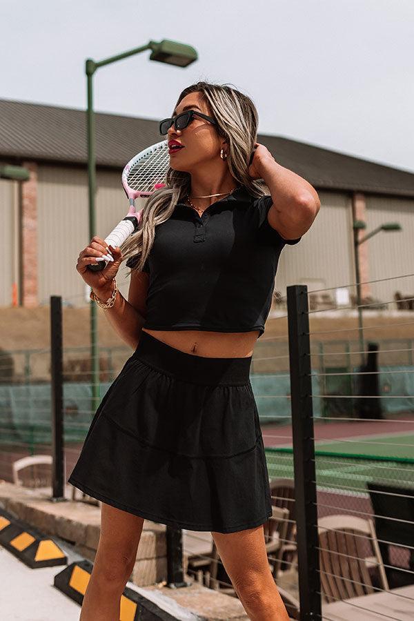 Stay Elevated Crop Top In Black Product Image