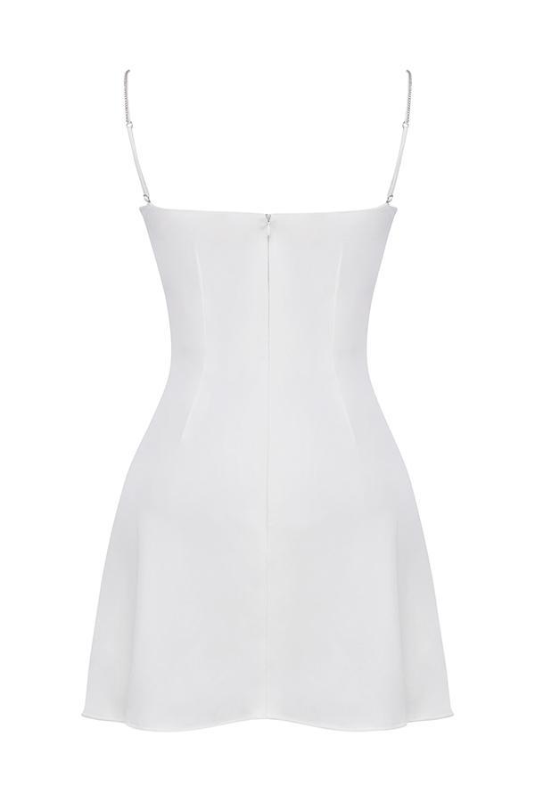 Grace Ivory Crystallised Mini Dress Product Image