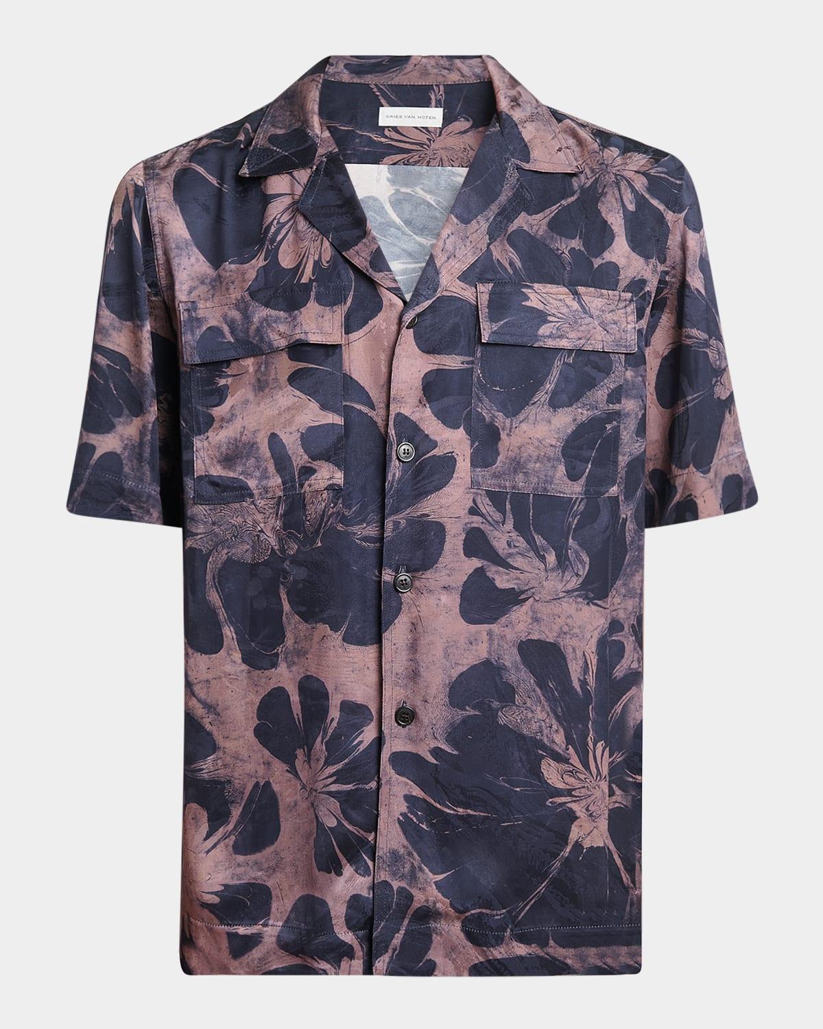 Mens Cameron Suminagashi Camp Shirt Product Image