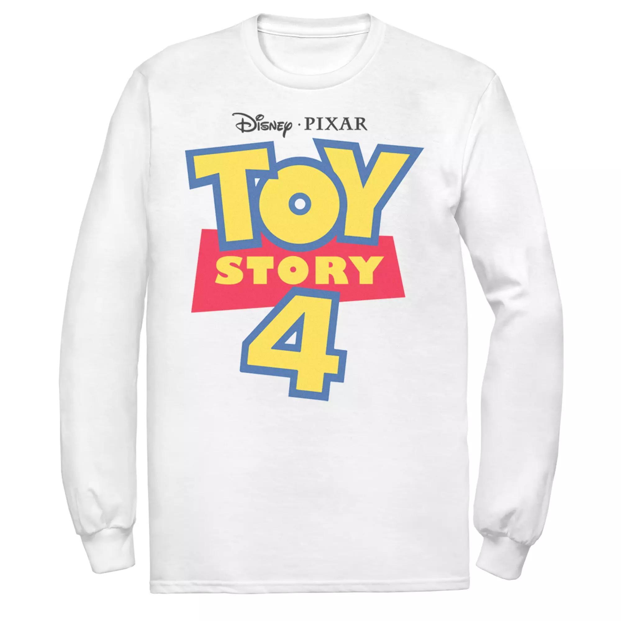 Men's Disney/Pixar Toy Story 4 Logo Tee, Size: Medium, White Product Image