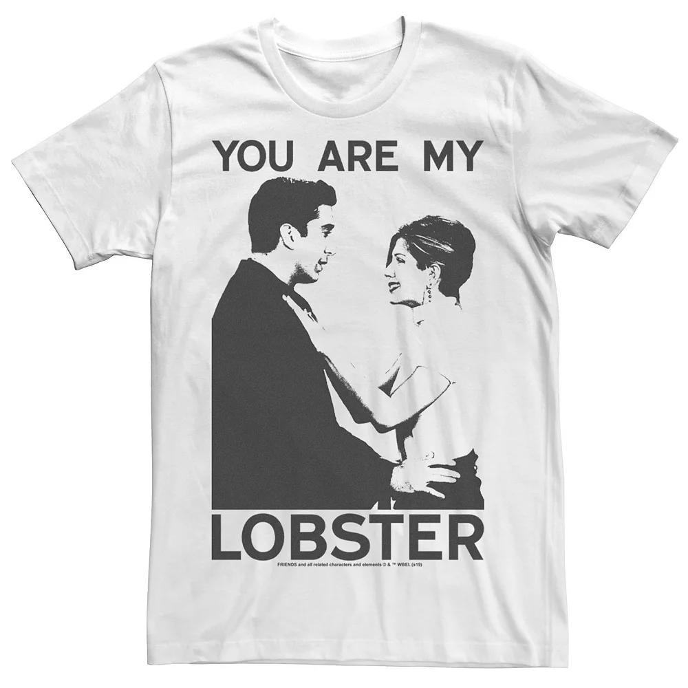 Men's Friends Ross And Rachel You Are My Lobster Tee, Size: Large, White Product Image