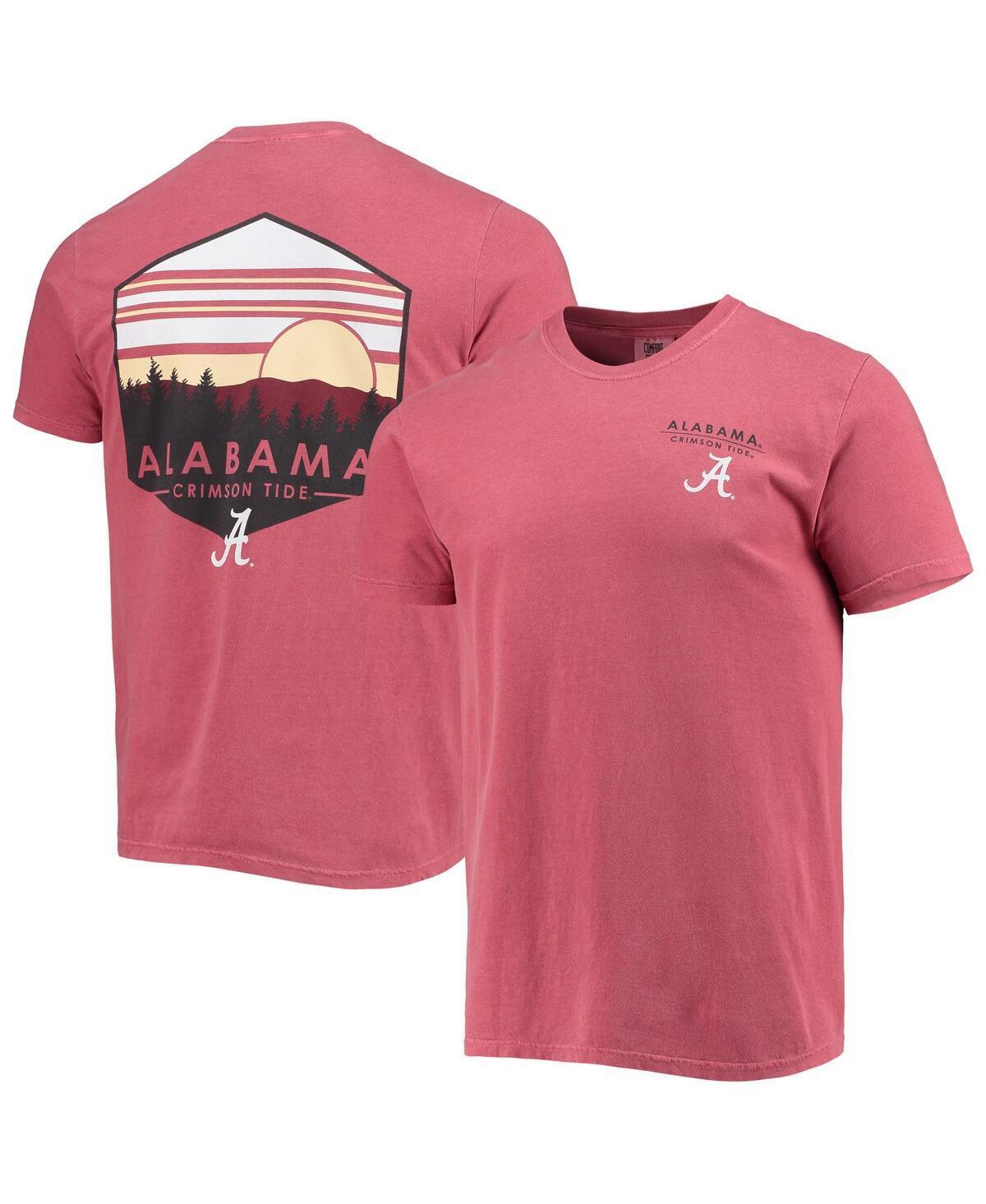 Mens Crimson Alabama Crimson Tide Landscape Shield Comfort Colors T-Shirt Product Image