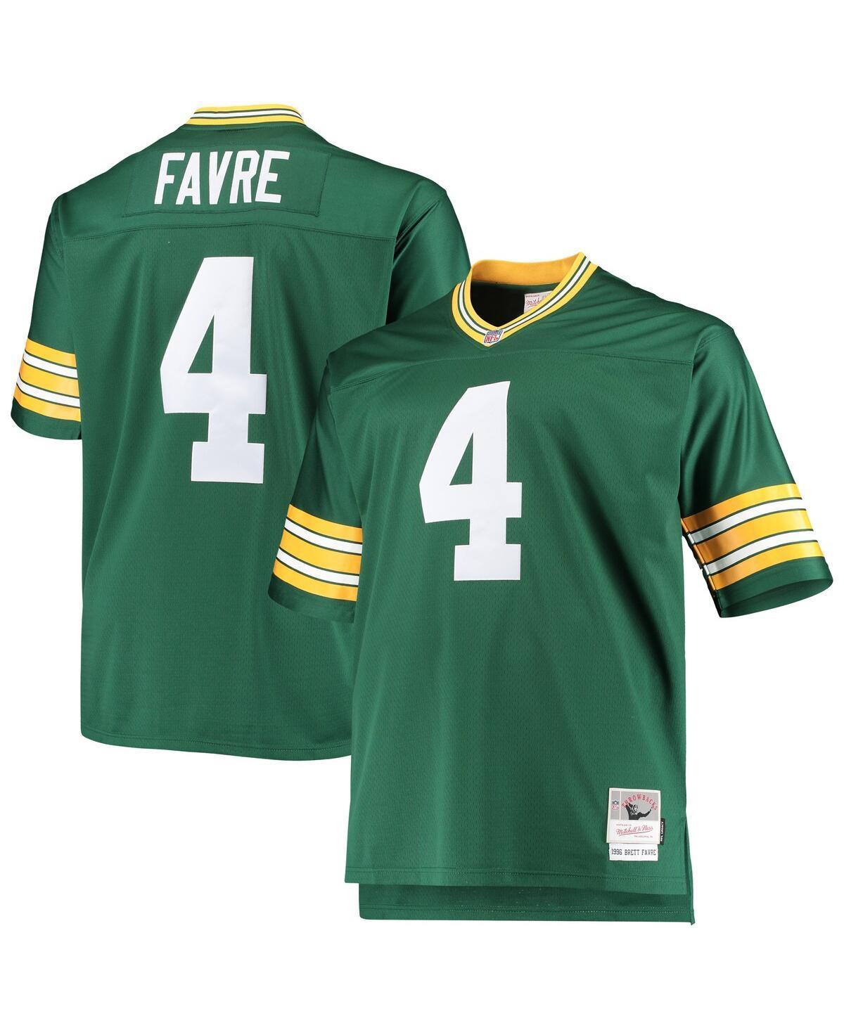 Men's Mitchell & Ness Brett Favre Green Green Bay Packers Big & Tall 1996 Retired Player Replica Jersey, Size: 6XB Product Image