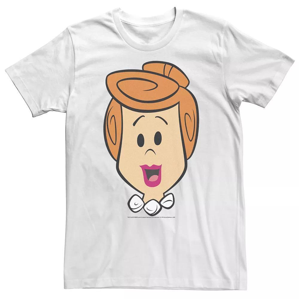 Big & Tall The Flintstones Wilma Big Face Tee, Men's, Size: XL Tall, White Product Image