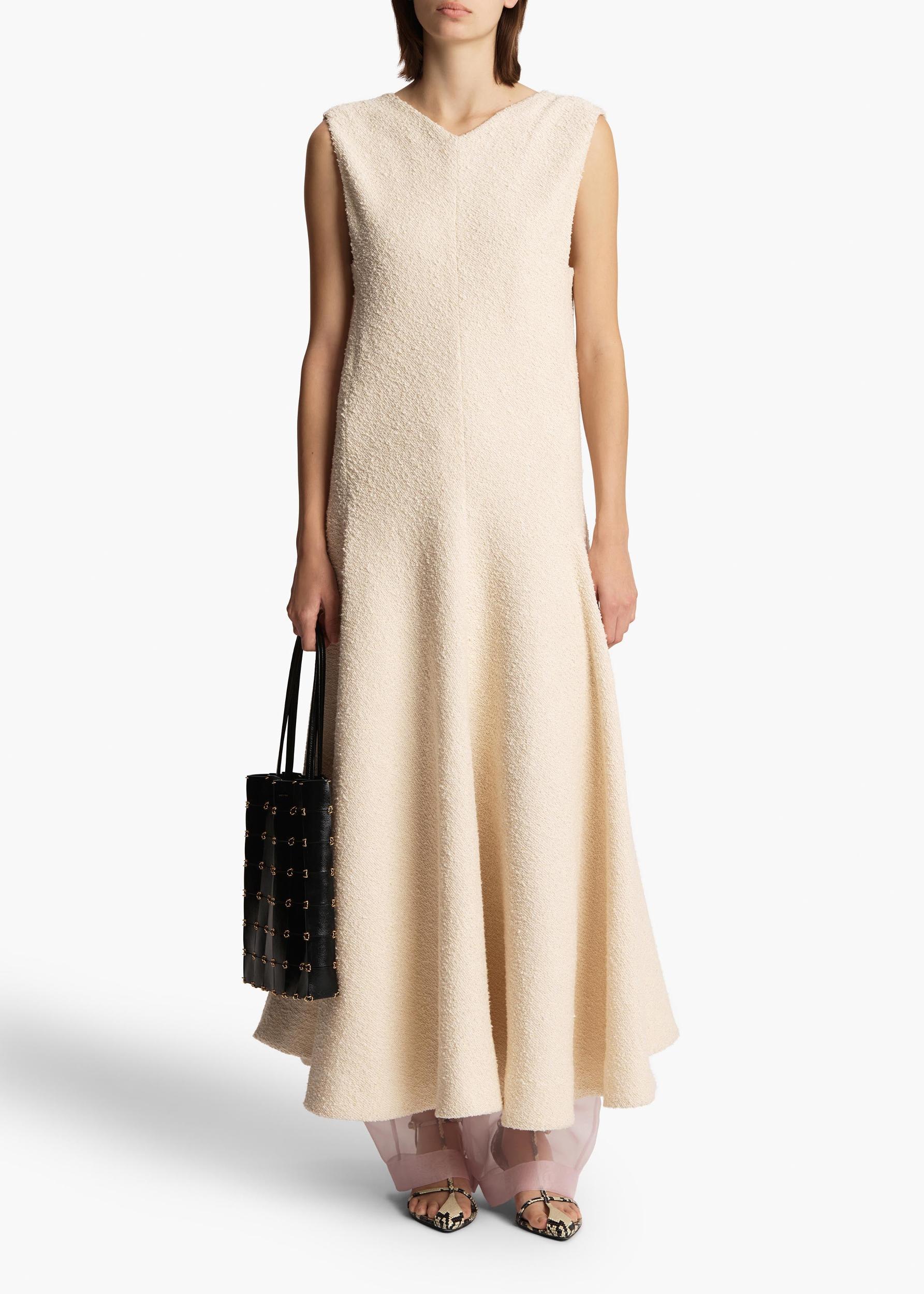 Mellie Dress in Natural Boucle Product Image