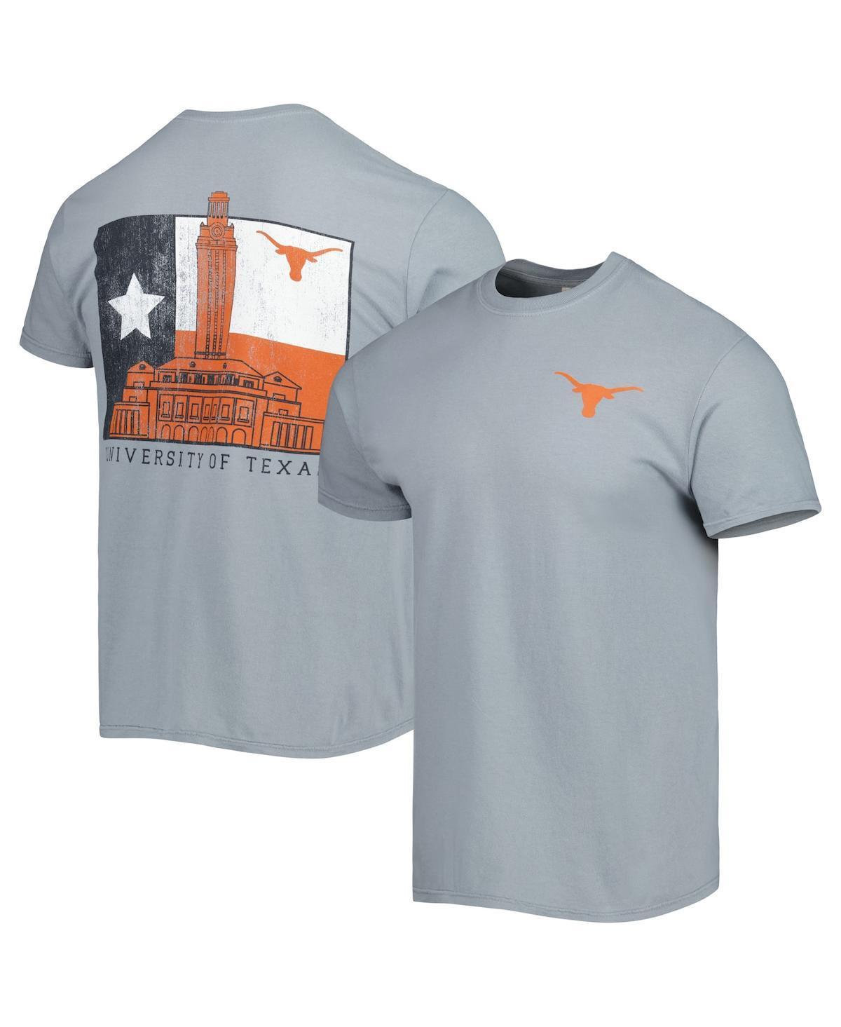 Men's Gray Texas Longhorns Hyperlocal Flag T-Shirt, Size: Large, Grey Product Image