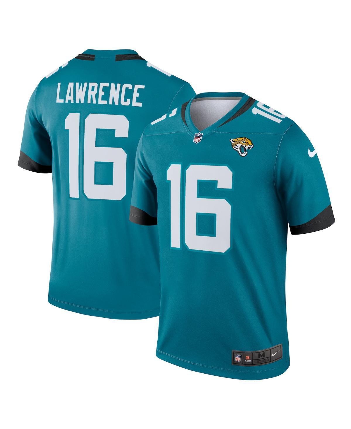 Men's Nike Trevor Lawrence Teal Jacksonville Jaguars Alternate Legend Player Performance Top, Size: 3XL, Blue Product Image