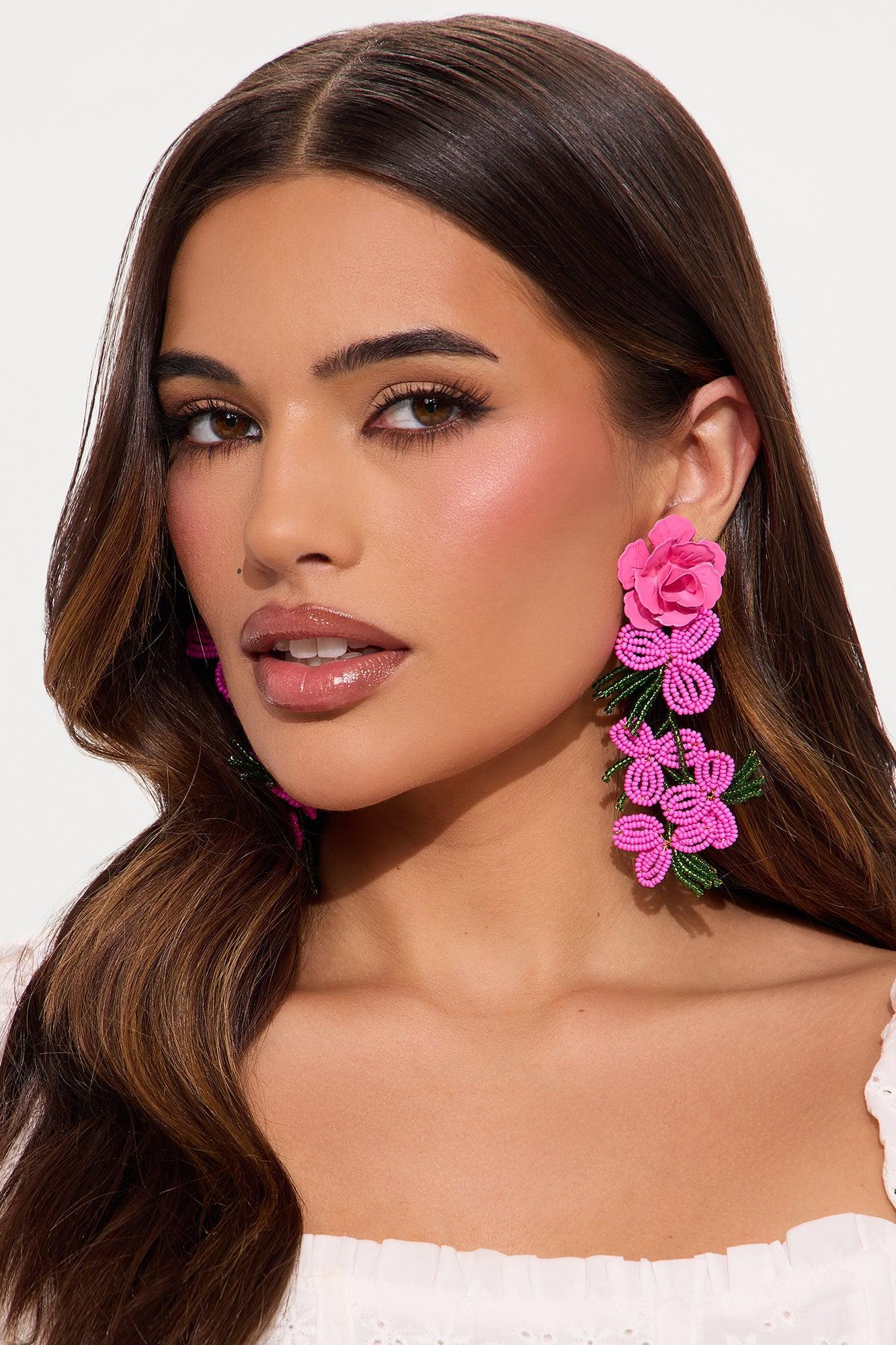 Garden Of Life Earrings - Pink/combo Product Image