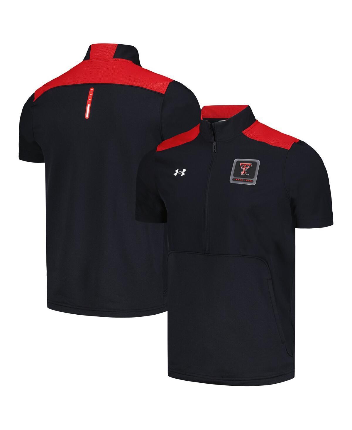Men's Under Armour Black Texas Tech Red Raiders Motivate Half-Zip Jacket, Size: Small Product Image