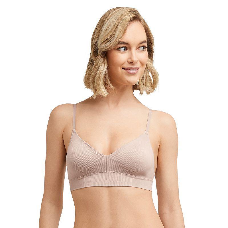 Maidenform® M Wireless Stretch Rib Bralette DM2303, Women's, Size: Medium Dd, White Product Image