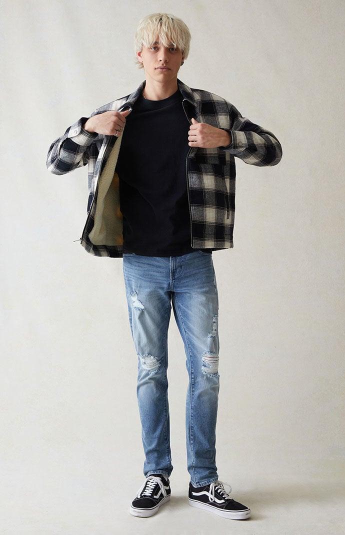 Men's Eco Comfort Stretch Indigo Slim Jeans 34W x 32L Product Image