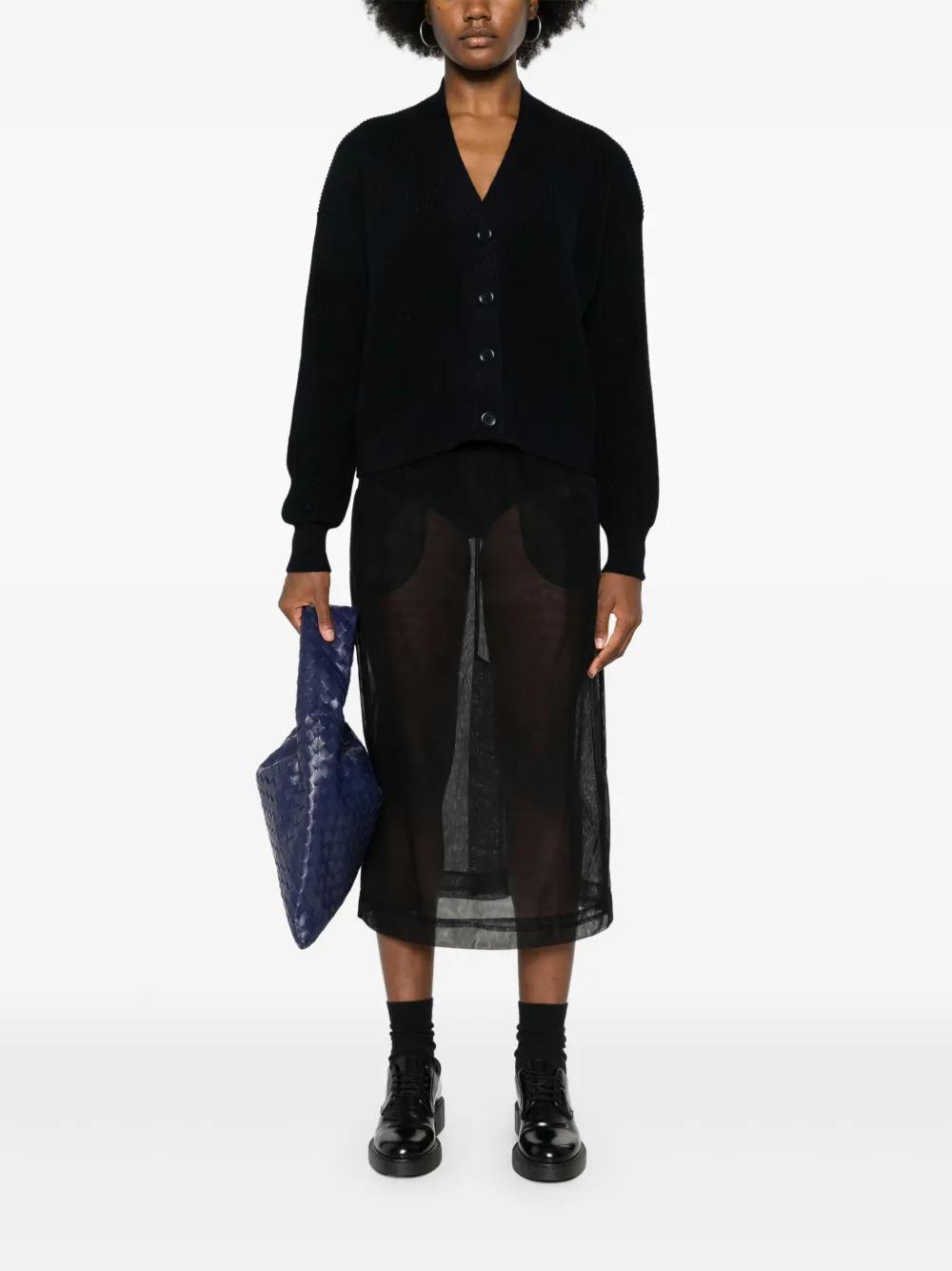 FABIANA FILIPPI Chunky-knit Cardigan In Blue Product Image