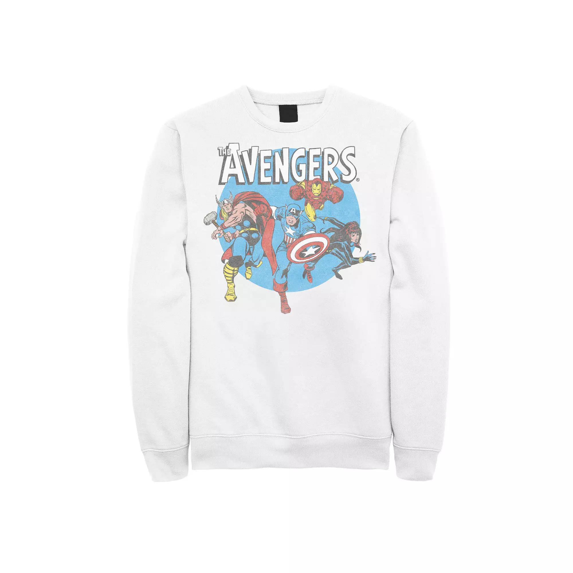 Men's Marvel Avengers Sweatshirt, Size: XXL, White Product Image
