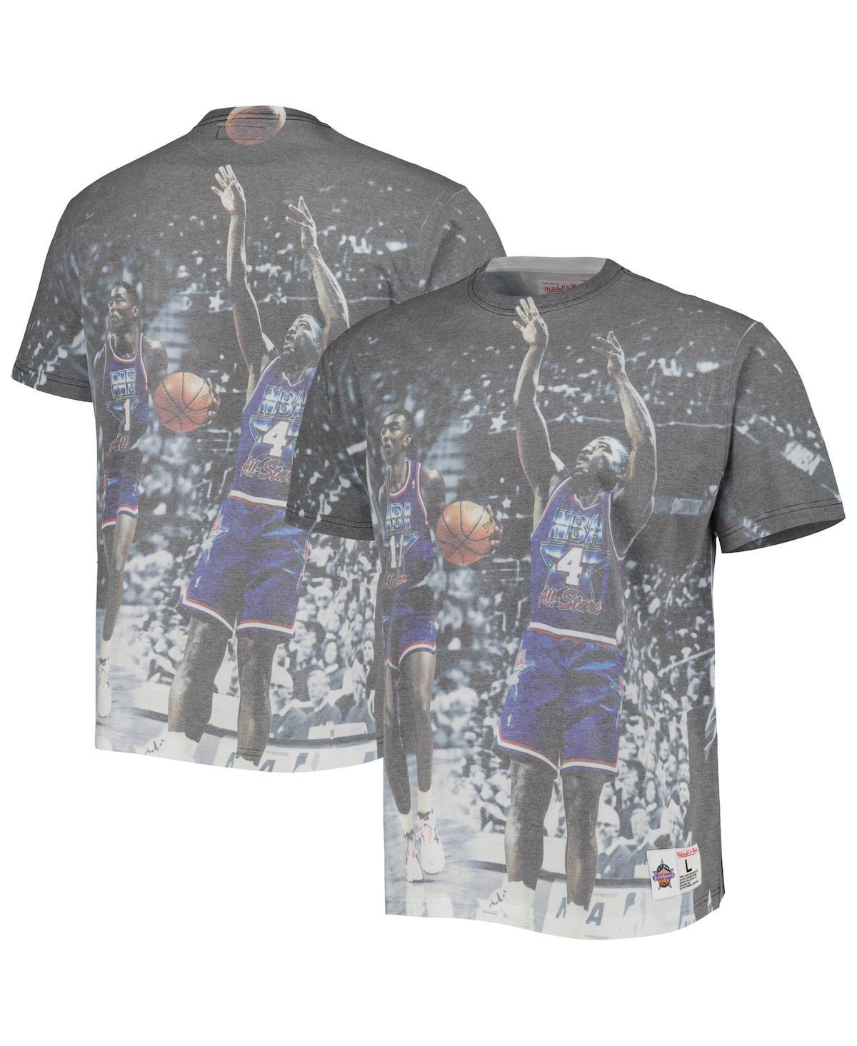 Men's Mitchell & Ness Detroit Pistons Above the Rim Graphic T-Shirt, Size: Large, Pis Grey Product Image