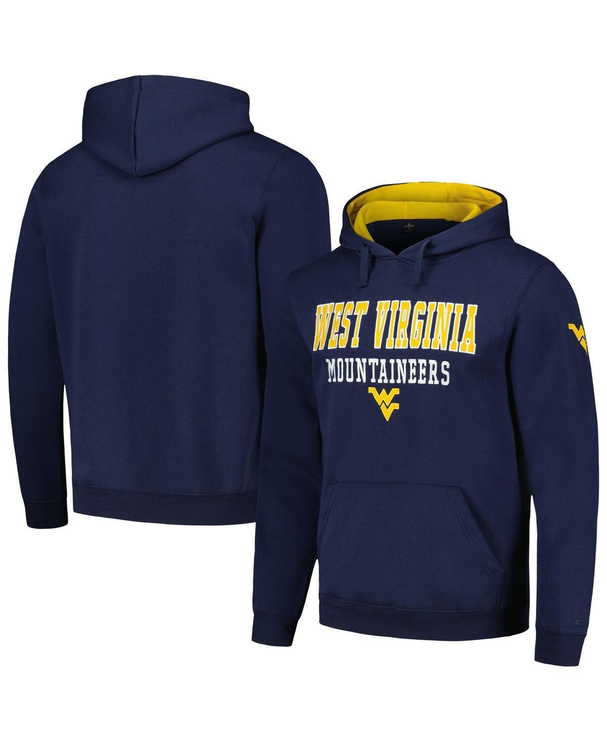 Men's Colosseum Navy West Virginia Mountaineers Sunrise Pullover Hoodie, Size: 3XL, Blue Product Image