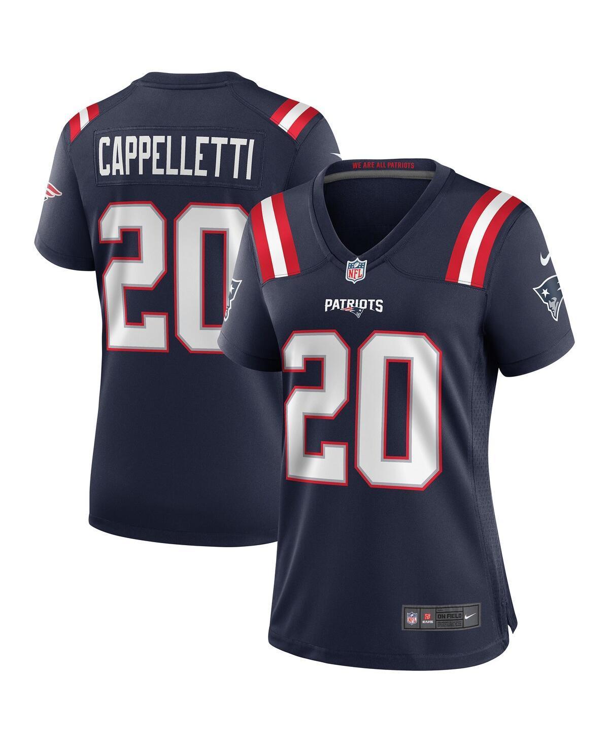 Women's Nike Gino Cappelletti Navy New England Patriots Game Retired Player Jersey, Size: Small, Blue Product Image