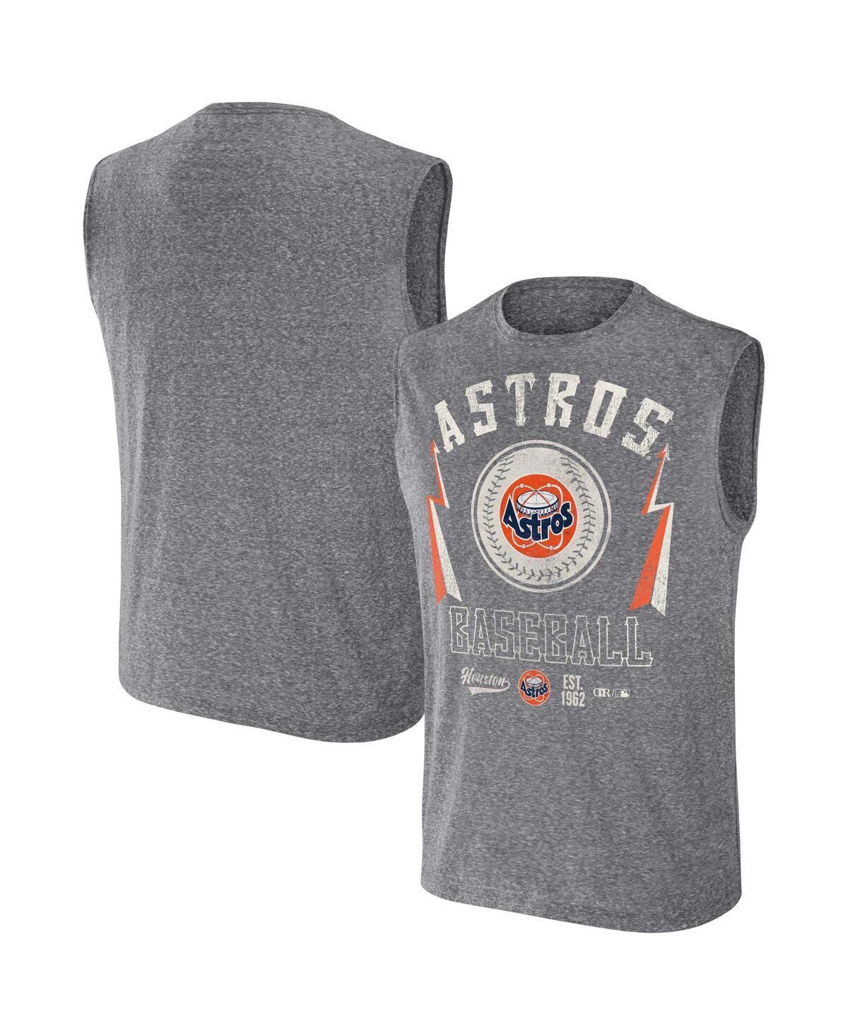 Men's Darius Rucker Collection by Fanatics Charcoal Colorado Rockies Muscle Tank Top, Size: Small Product Image