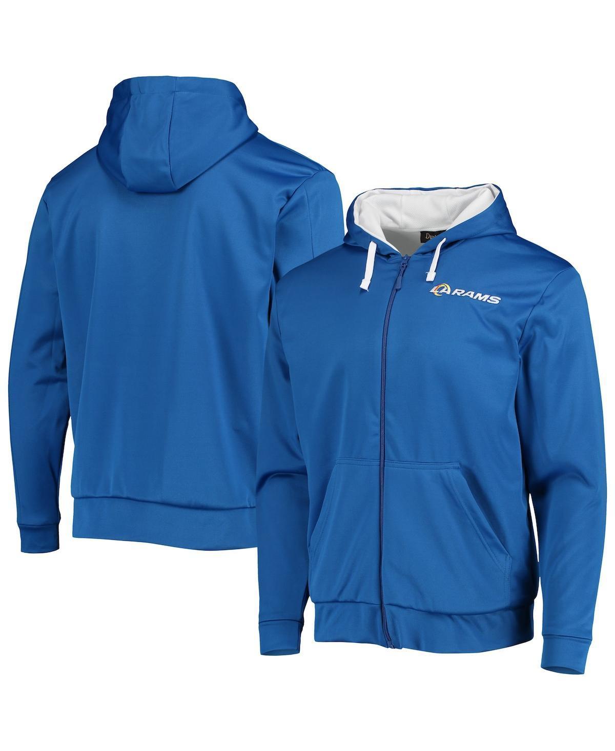 Mens Dunbrooke Royal/White Los Angeles Rams Apprentice Full-Zip Hoodie Product Image