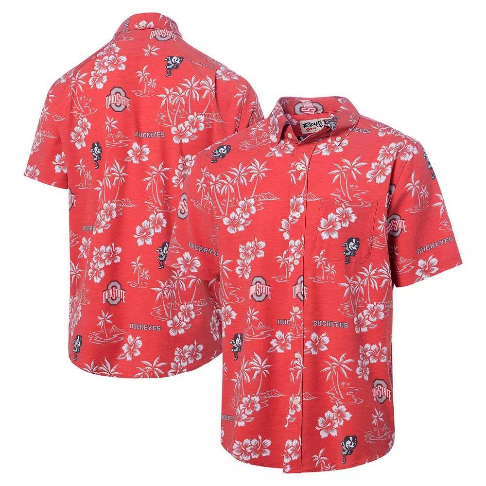 Men's Reyn Spooner Scarlet Ohio State Buckeyes Classic Button-Up Shirt, Size: Large, Red Product Image