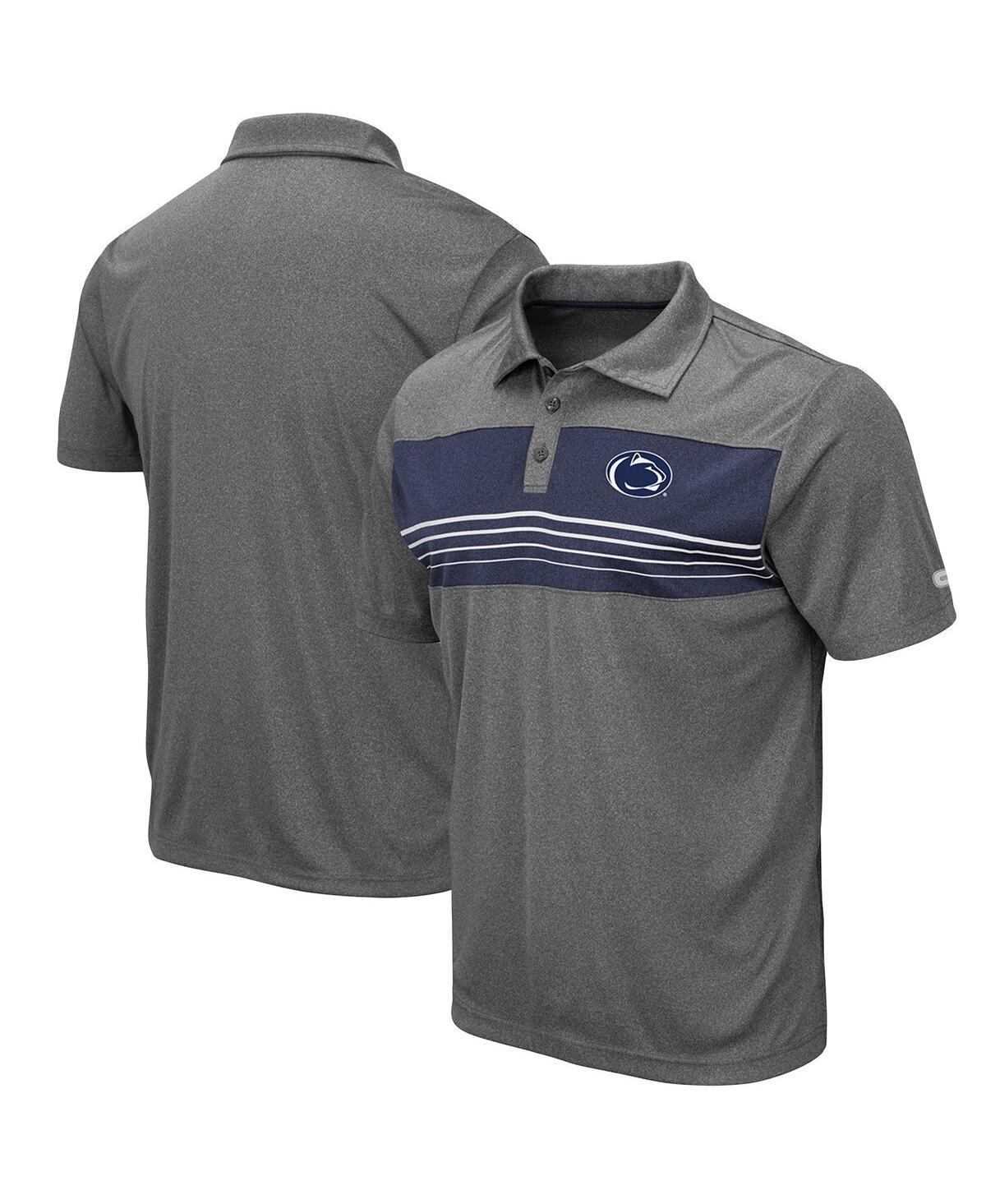 Men's Colosseum Heathered Charcoal Washington State Cougars Smithers Polo, Size: Small, Wsc Charco Product Image