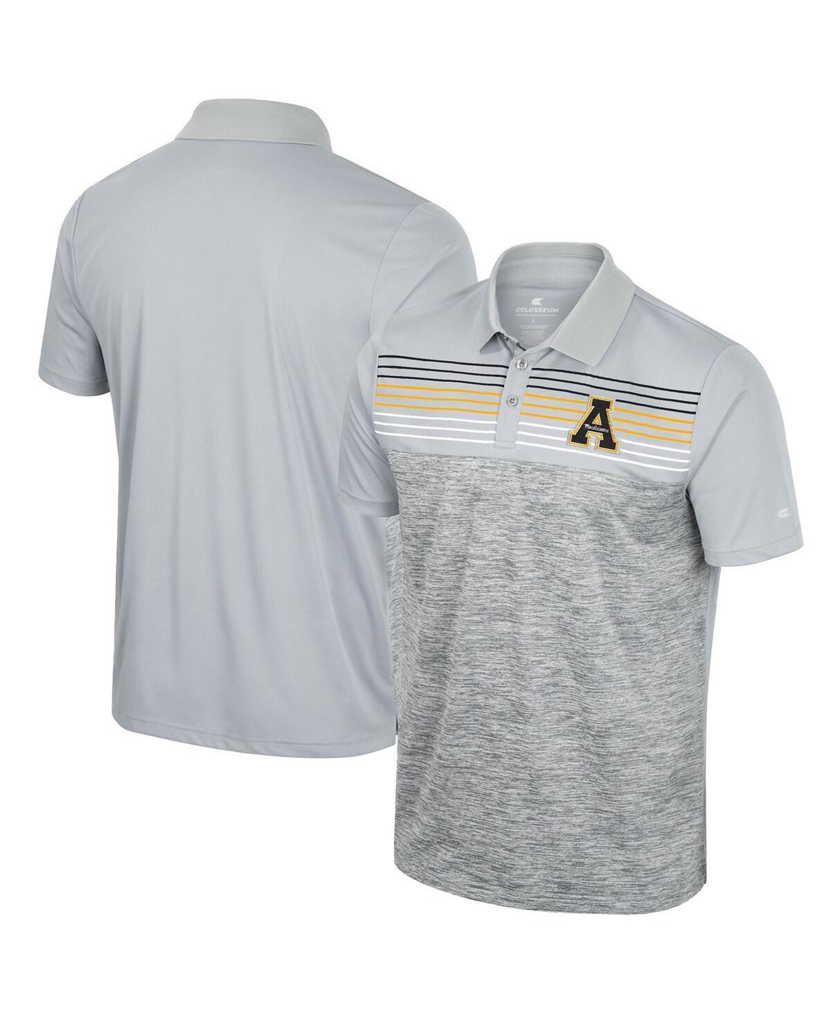 Men's Colosseum Gray Appalachian State Mountaineers Cybernetic Polo, Size: XL, App Grey Product Image