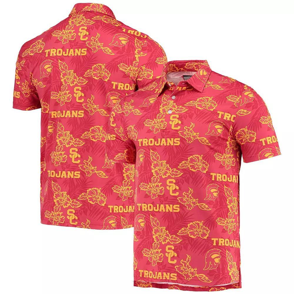 Men's Reyn Spooner Cardinal USC Trojans Performance Polo, Size: Large, Red Product Image