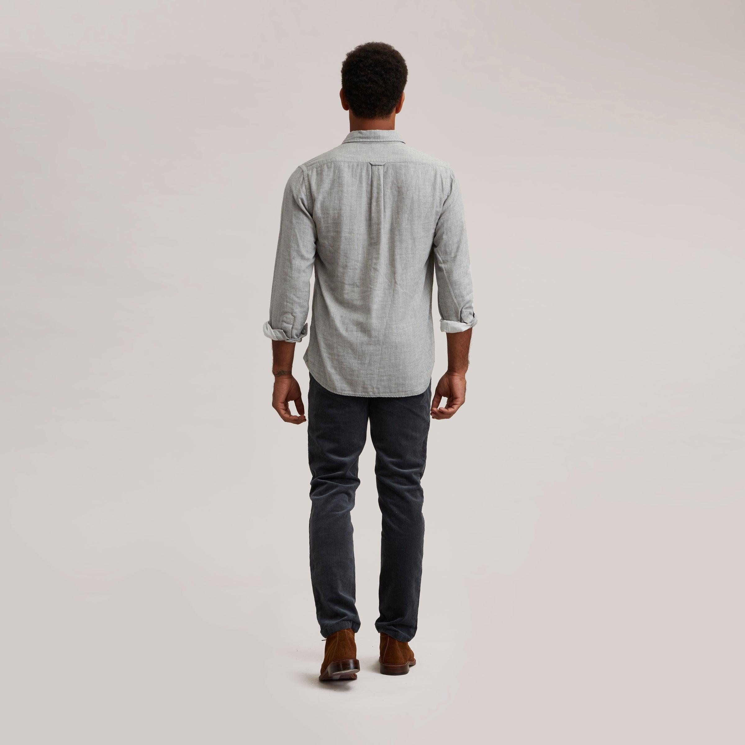 Hartford Double Cloth Shirt - Charcoal Heather Product Image