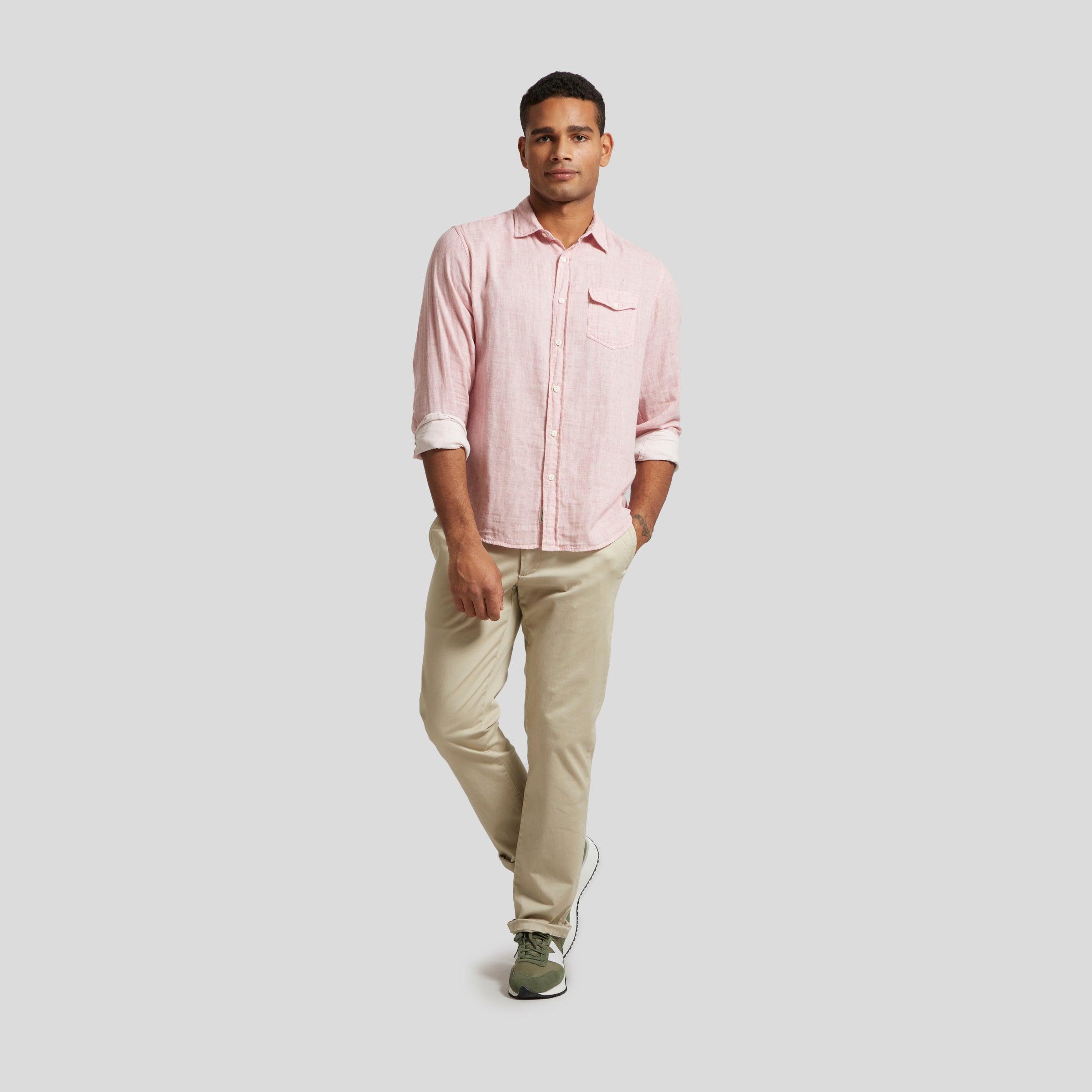 Rosedale Double Cloth Shirt - Dusty Rose Product Image