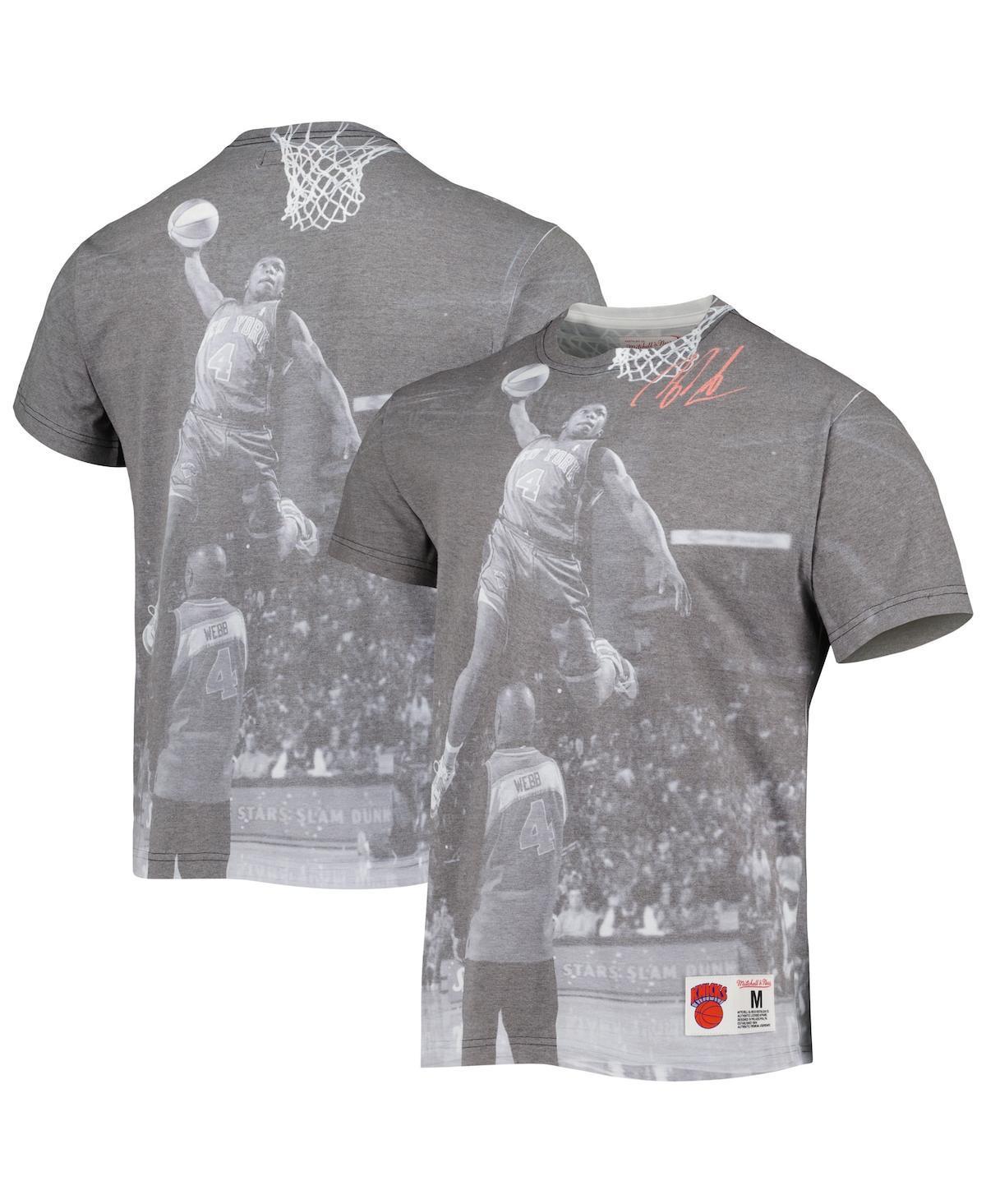 Men's Mitchell & Ness Nate Robinson Heather Gray New York Knicks Above The Rim T-Shirt, Size: 2XL, Grey Product Image