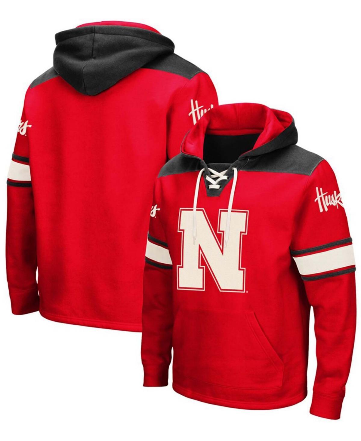 Men's Colosseum Scarlet Nebraska Huskers 2.0 Lace-Up Pullover Hoodie, Size: Small, Red Product Image