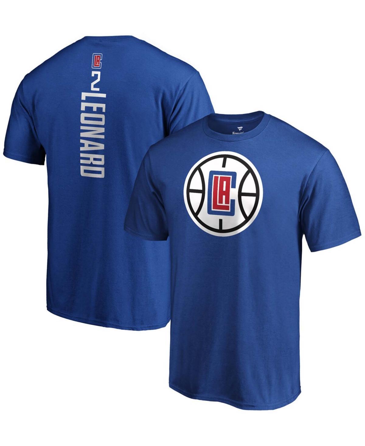 Men's Fanatics Branded Kawhi Leonard Blue LA Clippers Playmaker Name & Number T-Shirt, Size: Small Product Image