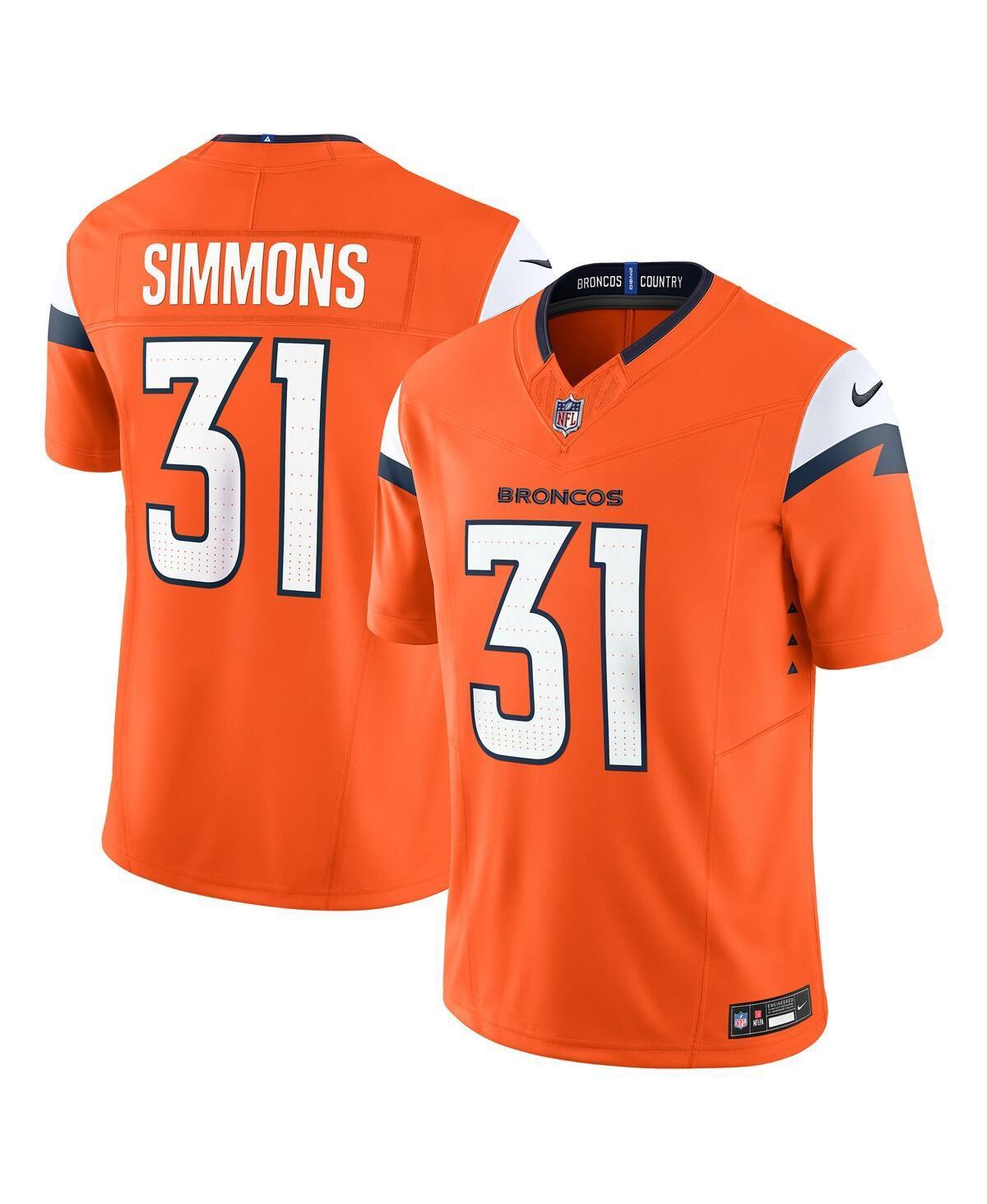 Men's Nike Justin Simmons Orange Denver Broncos Vapor F.U.S.E. Limited Jersey, Size: 2XL Product Image