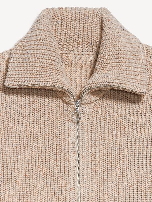 Ribbed Full-Zip Cardigan Product Image