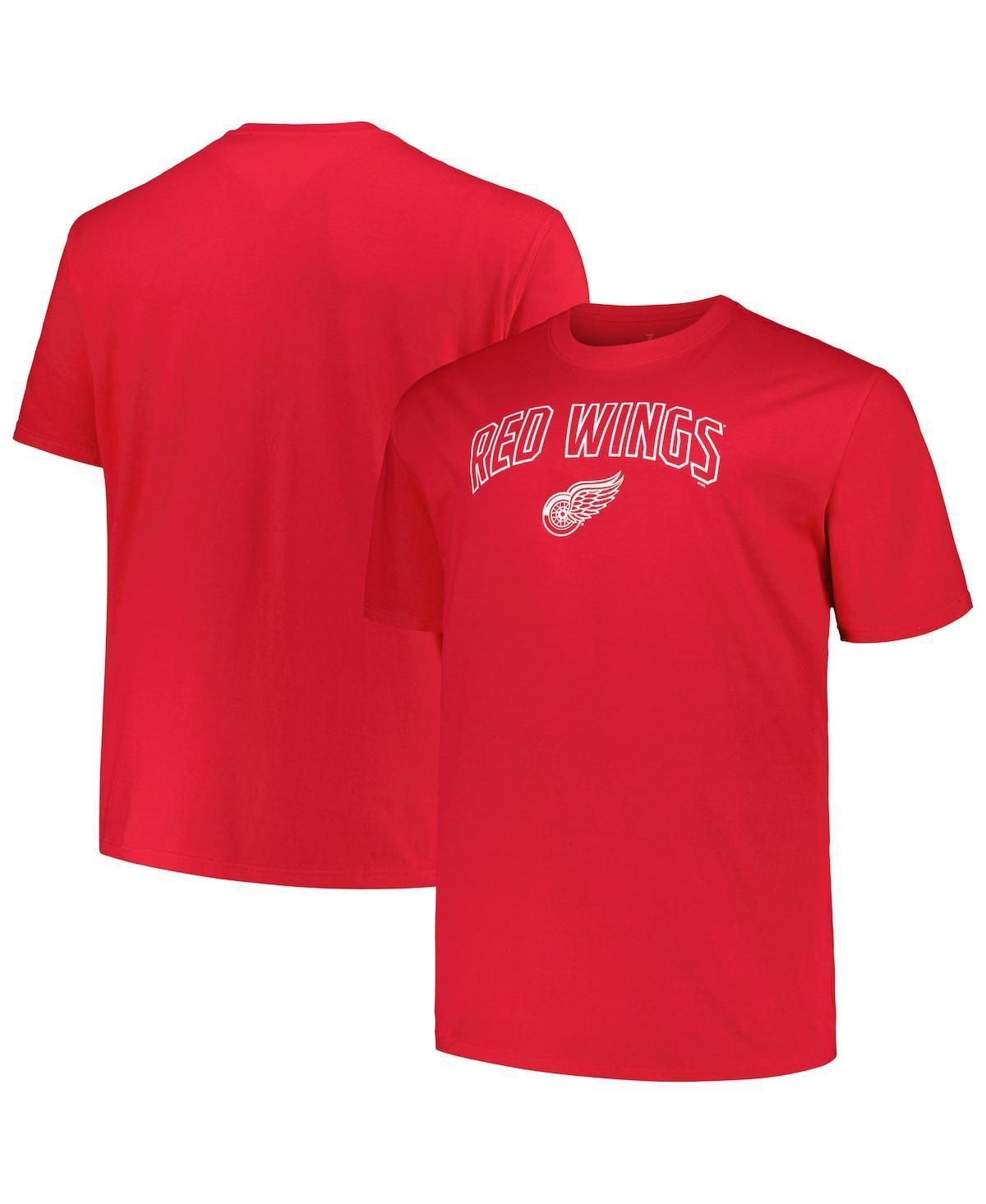 Men's Profile Red Detroit Red Wings Big & Tall Arch Over Logo T-Shirt, Size: 3XB Product Image