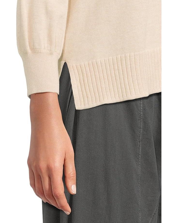 Rounded Hem Split Neck Product Image