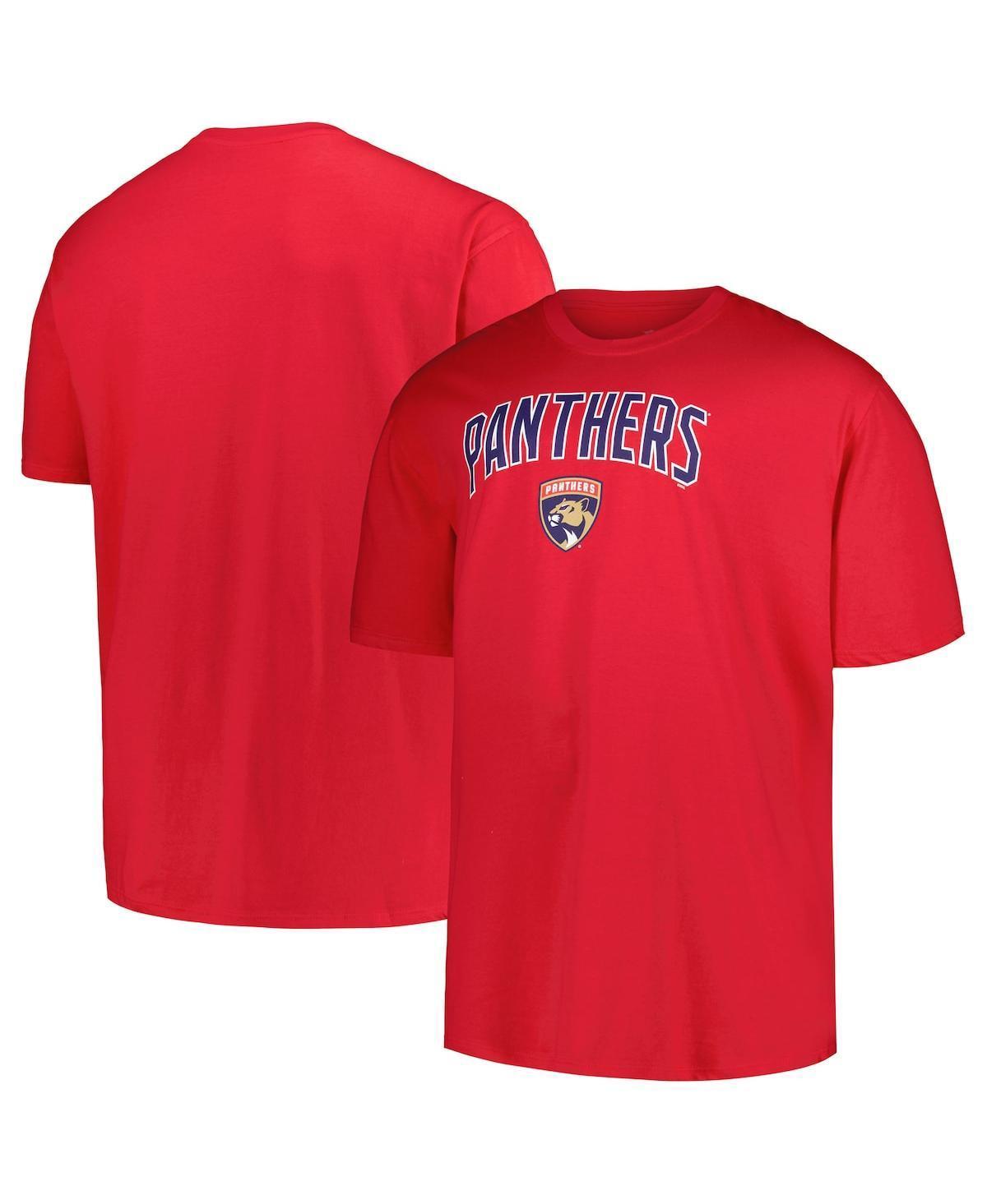 Men's Profile Red Florida Panthers Big & Tall Arch Over Logo T-Shirt, Size: 2XB, Pnt Red Product Image