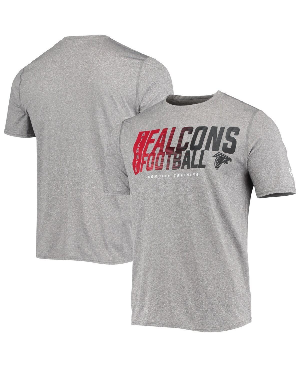 Men's New Era Heathered Gray Atlanta Falcons Combine Authentic Game On T-Shirt, Size: Medium, Grey Product Image
