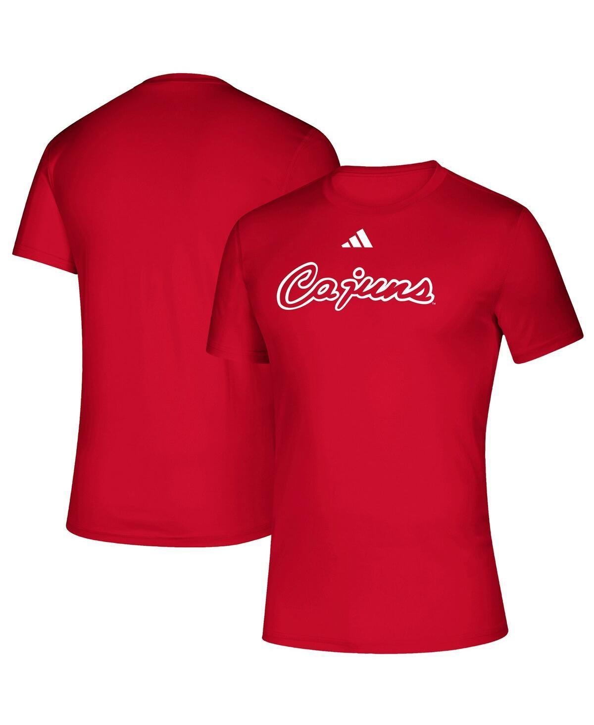 Men's adidas Red Louisiana Ragin' Cajuns Vault Script Creator T-Shirt, Size: XL, Nc2 Red Product Image