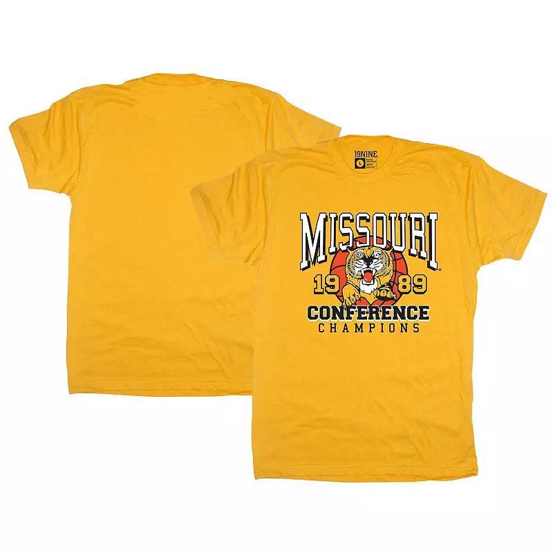 Mens Missouri Tigers 1989 Big 8 Basketball Conference Champions T-Shirt Product Image