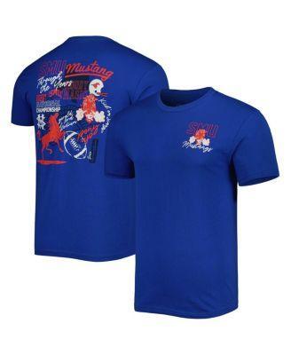 Mens Royal SMU Mustangs Through the Years T-Shirt Product Image