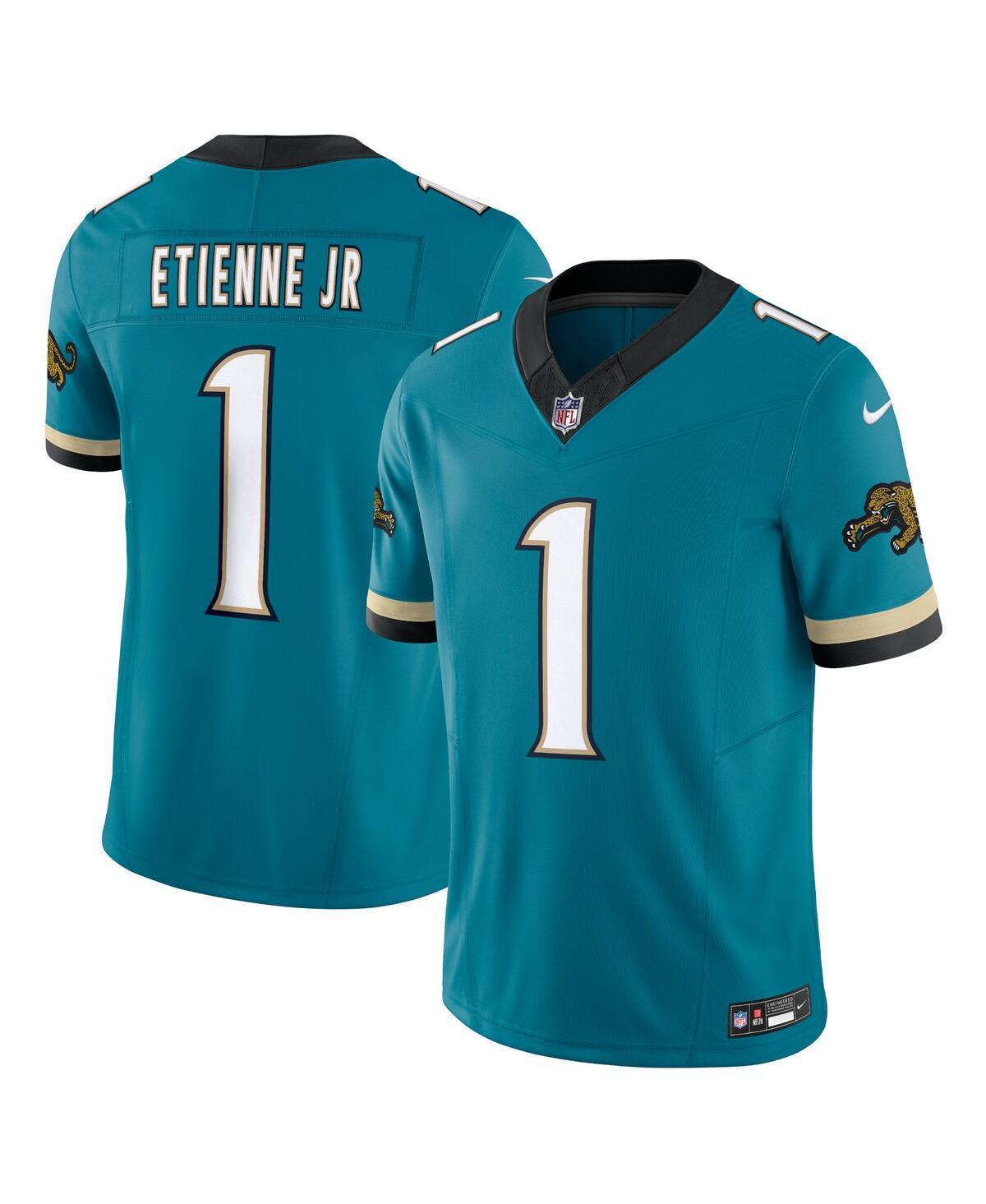 Mens Nike Travis Etienne Teal Jacksonville Jaguars Prowler Throwback Vapor F.U.S.E. Limited Jersey Product Image