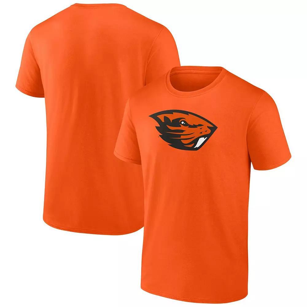 Mens Fanatics Oregon State Beavers Evergreen Cotton Primary Logo T-Shirt Product Image
