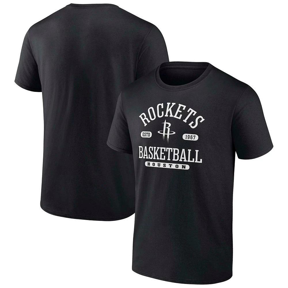 Men's Fanatics  Black Houston Rockets Calling Plays T-Shirt, Size: 2XL Product Image
