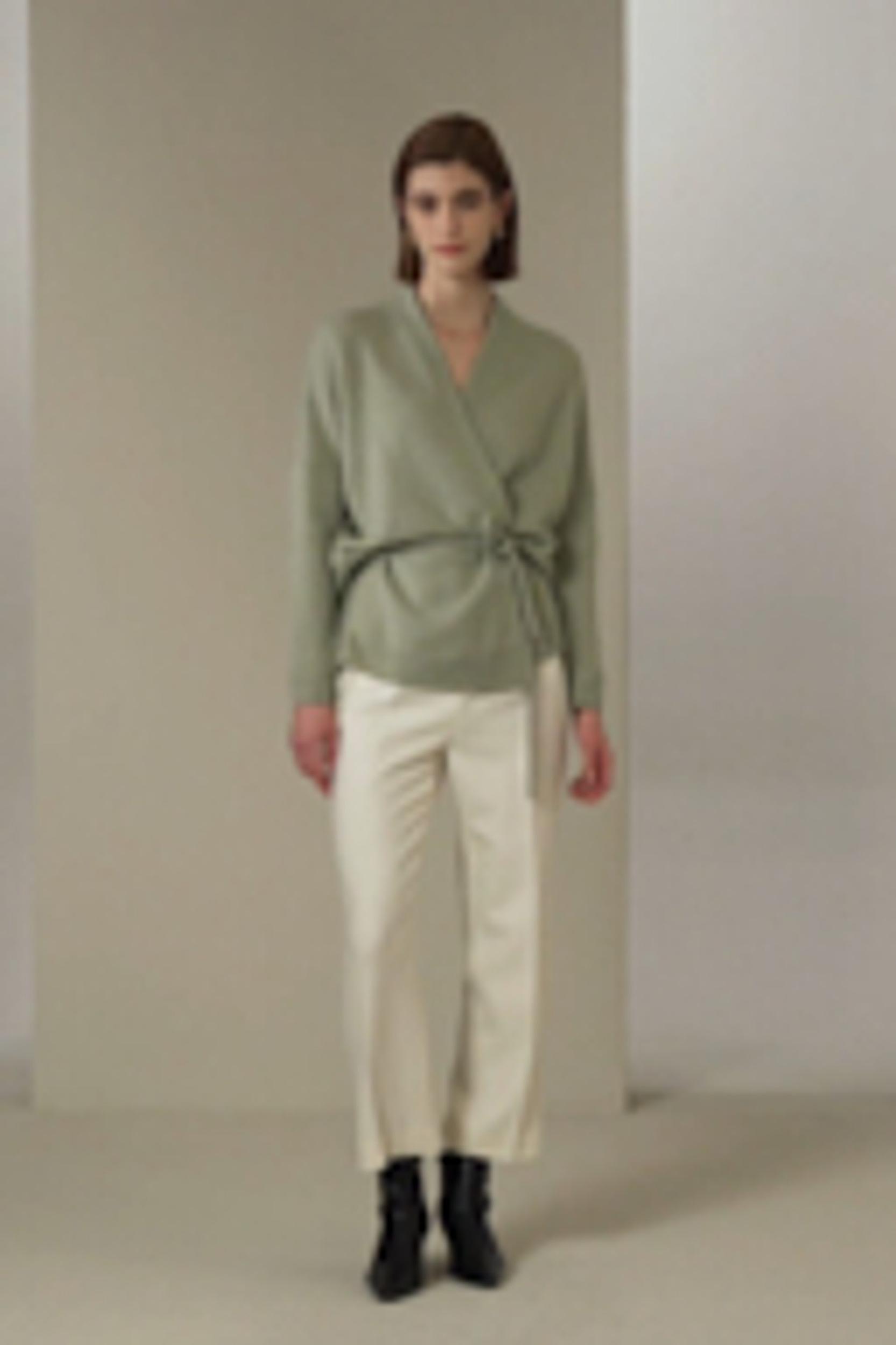 Lounge Wrap Knit Cardigan Product Image